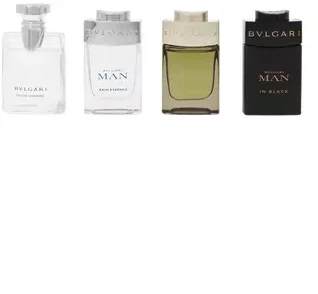 Bvlgari Man Aqua EDT, 5 ml Aqua Marine EDT, 5 ml Wood Essence EDP Glacial Essence, 5 mlmini Set