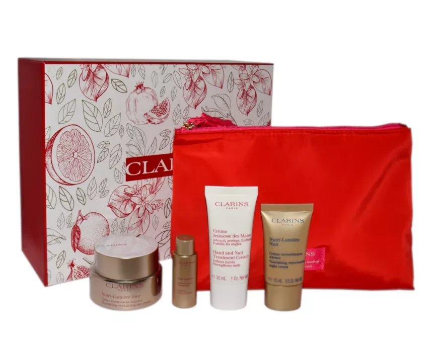 "Clarins Nutri-Lumiére" odos ir rankų priežiūros dovanų rinkinys