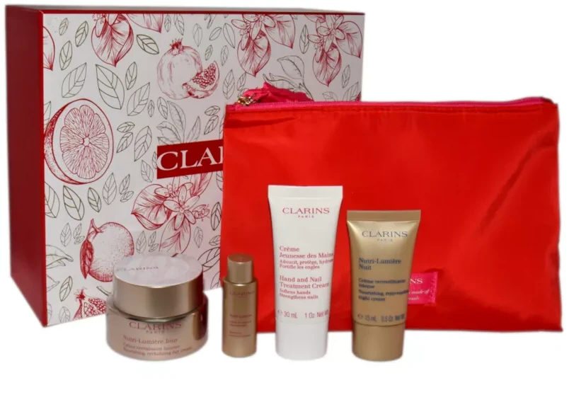 "Clarins Nutri-Lumiére" odos ir rankų priežiūros dovanų rinkinys