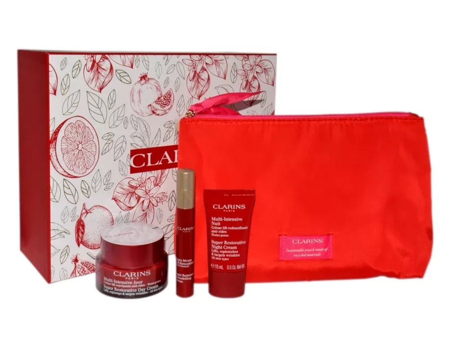 "Clarins Super Restorative Anti-Wrinkle Skin Care" dovanų rinkinys