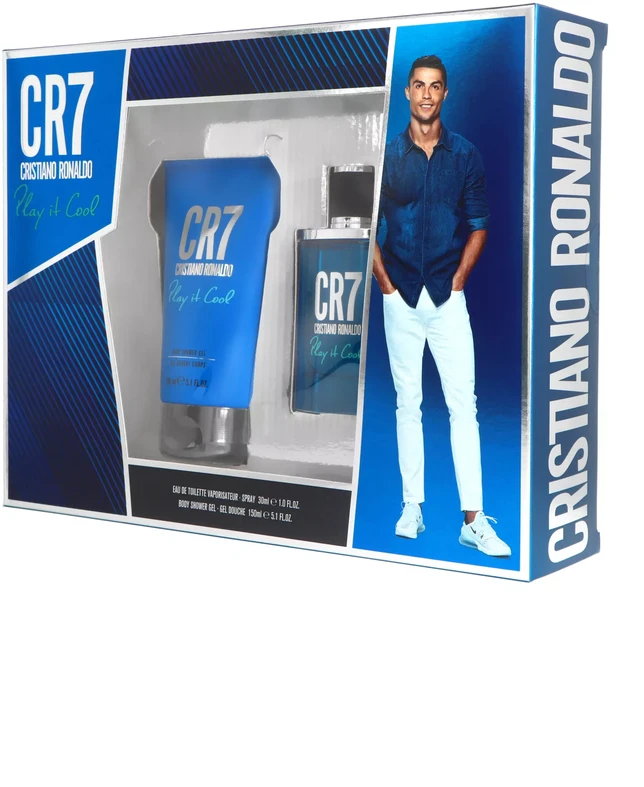 Cristiano Ronaldo CR7 Play It Cool rinkinys vyrams (EDT, 30 ml + dušo želė, 150 ml)