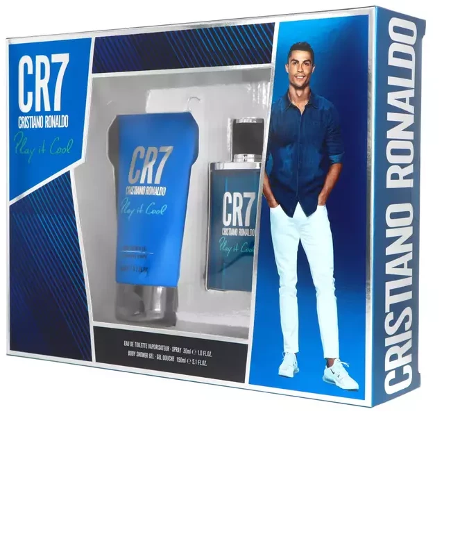 Cristiano Ronaldo CR7 Play It Cool rinkinys vyrams (EDT, 30 ml + dušo želė, 150 ml)