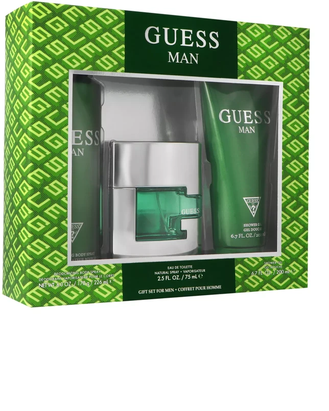 Guess Vyriškas tualetinio vandens purškiklis 75 ml + dušo želė 200 ml + purškiamas dezodorantas 226 ml