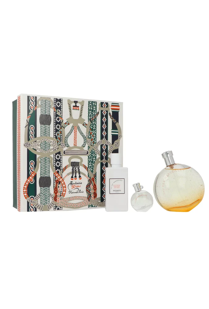 Hermes Eau Des Merveilles rinkinys moterims (EDT, 100 ml + kūno losjonas, 80 ml + EDT, 7,5 ml)