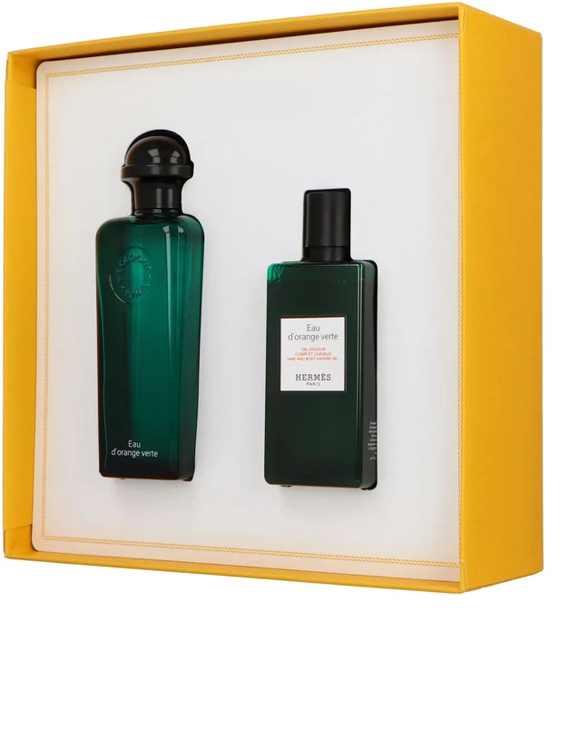 Hermes Eau d´Oranžinis Verte EDC rinkinys Unisex (EDC, 100 ml + dušo želė, 80 ml)