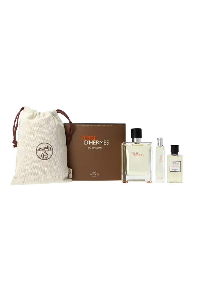 Terre D'Hermes tualetinio vandens purškiklis 100 ml + tualetinio vandens purškiklis 15 ml + dušo želė 40 ml