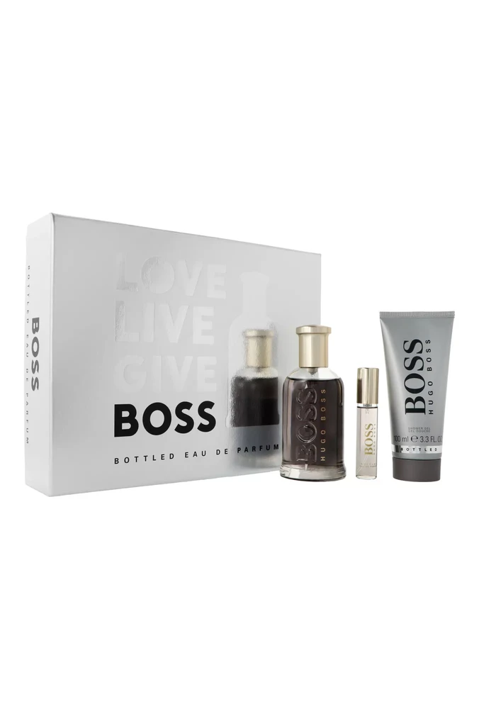 Hugo Boss BOSS Bottled rinkinys vyrams (EDP, 100 ml + EDP miniatiiūra, 10 ml + dušo želė, 100 ml)