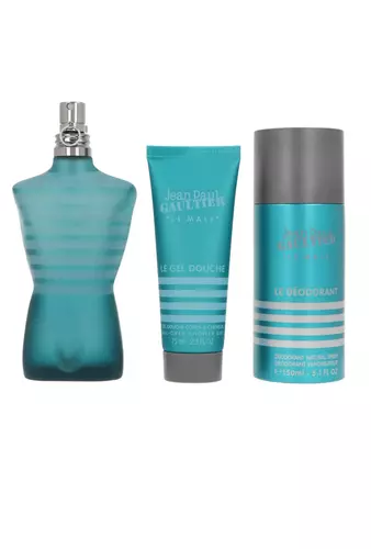 Jean Paul Gaultier Le Male rinkinys vyrams (EDT, 125 ml + dušo želė, 75 ml + dezodorantas, 150 ml)