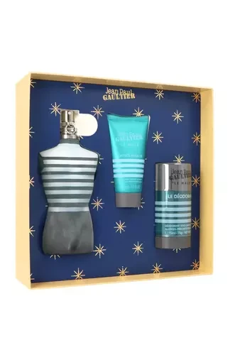 Jean Paul Gaultier Le Male rinkinys vyrams (EDT, 125 ml + balzamas po skutimosi, 50 ml + dezodorantas, 75 g)