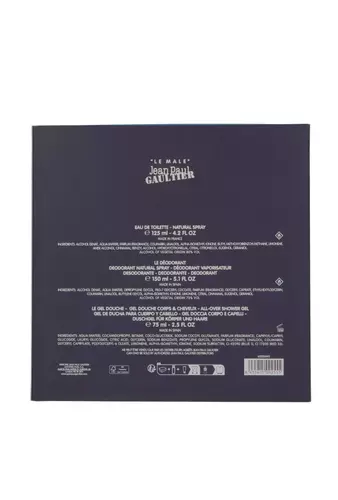 Jean Paul Gaultier Le Male rinkinys vyrams (EDT, 125 ml + dušo želė, 75 ml + dezodorantas, 150 ml)