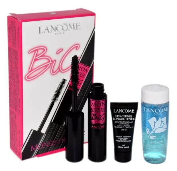 LANCOME RINKINYS (MONSIEUR BIG + BI-FACIL 30 ml TUŠAS + EFFACERNES LONGUE WEAR CONCEALER SPF30)