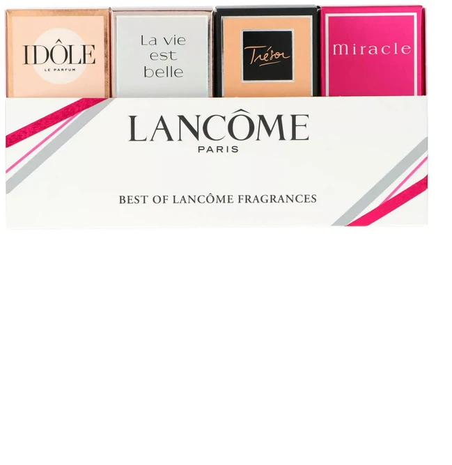 Kvepalų rinkinys moterims Lancome The Best Of Lancome Fragrances (kvepalai Idole EDP, 5 ml + kvepalai La Vie Est Belle EDP, 4 ml + kvepalai Tresor EDP, 7,5 ml + kvepalai Miracle EDP, 5 ml)
