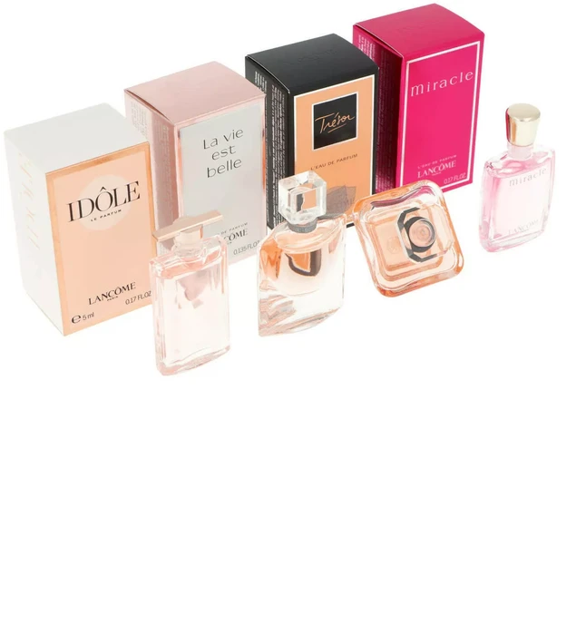 Kvepalų rinkinys moterims Lancome The Best Of Lancome Fragrances (kvepalai Idole EDP, 5 ml + kvepalai La Vie Est Belle EDP, 4 ml + kvepalai Tresor EDP, 7,5 ml + kvepalai Miracle EDP, 5 ml)