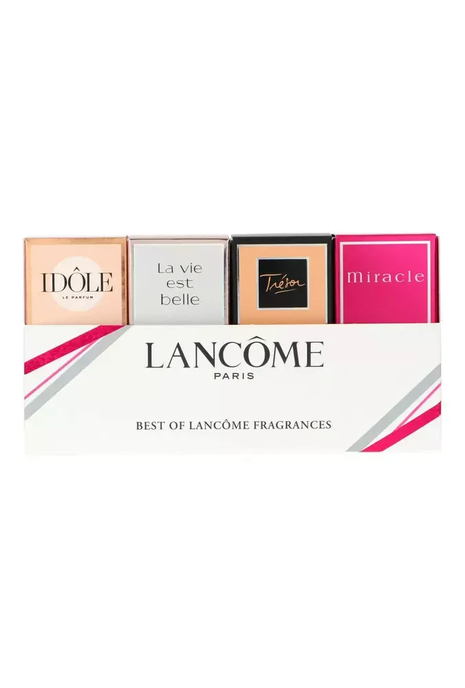 Kvepalų rinkinys moterims Lancome The Best Of Lancome Fragrances (kvepalai Idole EDP, 5 ml + kvepalai La Vie Est Belle EDP, 4 ml + kvepalai Tresor EDP, 7,5 ml + kvepalai Miracle EDP, 5 ml)