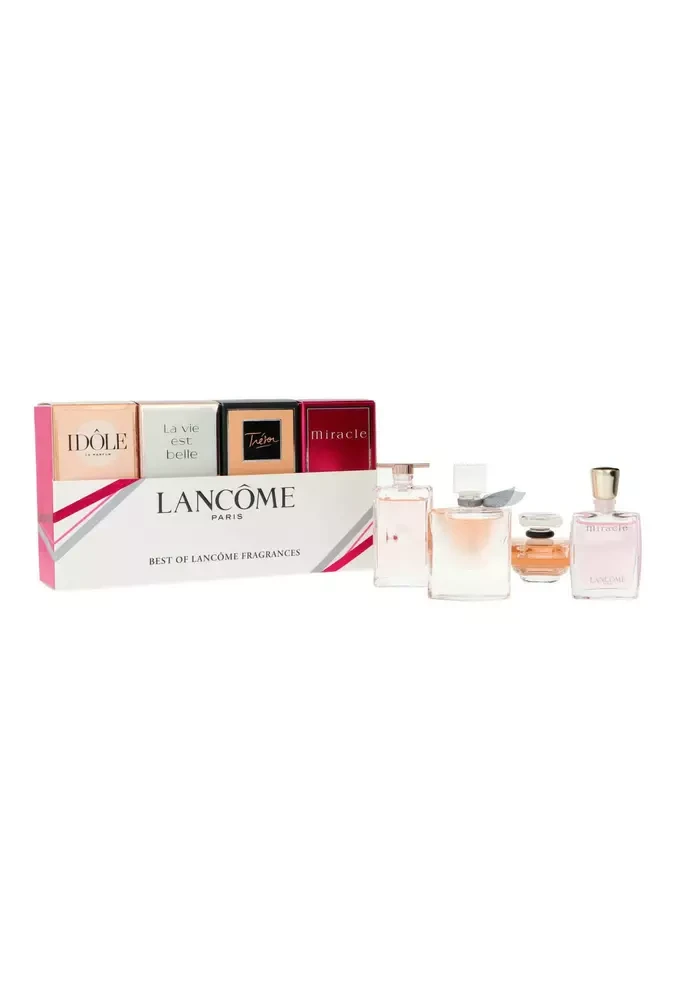 Kvepalų rinkinys moterims Lancome The Best Of Lancome Fragrances (kvepalai Idole EDP, 5 ml + kvepalai La Vie Est Belle EDP, 4 ml + kvepalai Tresor EDP, 7,5 ml + kvepalai Miracle EDP, 5 ml)
