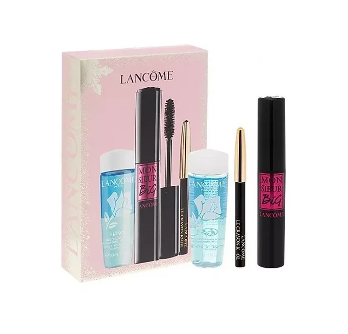 LANCOME RINKINYS (MONSIEUR BIG MASCARA 01 + BIFACIL AKIŲ PIEŠTUKAS 30ML + KHOL AKIŲ PIEŠTUKAS MINI 027 NOIR)