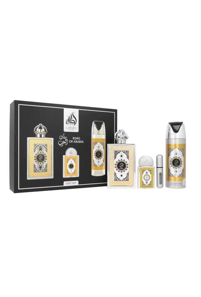 Set Lattafa King Of Arabia EDP 100ml + EDP 20ml + Dezodorantas 200ml