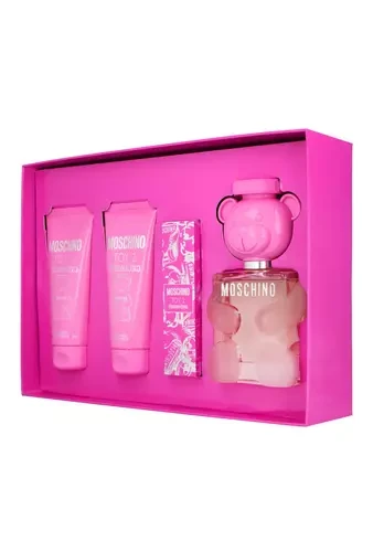 Moschino Toy 2 Bubble Gum rinkinys moterims (EDT, 100 ml + dušo želė, 100 ml + kūno losjonas,100 ml + EDT miniatiūra, 10 ml)