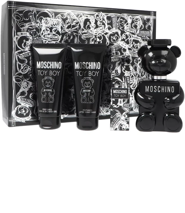 Moschino Toy Boy rinkinys vyrams (EDP, 100 ml + dušo želė, 100 ml + balzamas po skutimosi, 100 ml + EDP, 10 ml)