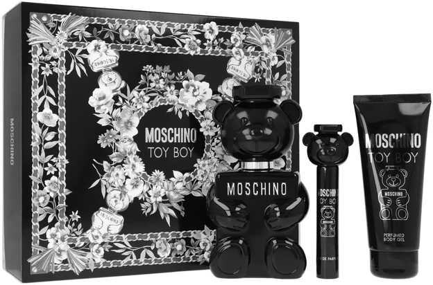 Kvepalų rinkinys vyrams Moschino Toy Boy (EDP, 100 ml + dušo želė, 100 ml + EDP, 10 ml)