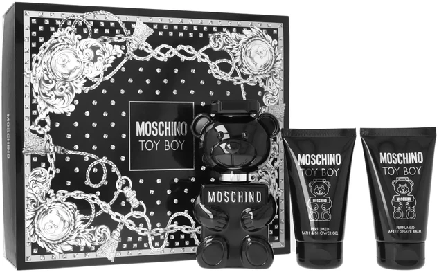 Kvepalų rinkinys vyrams Moschino Toy Boy (EDP, 50 ml + dušo želė, 50 ml + balzamas po skutimosi, 50 ml)