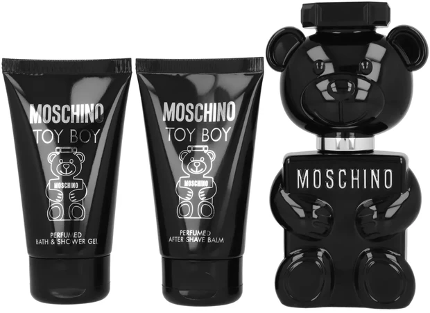 Kvepalų rinkinys vyrams Moschino Toy Boy (EDP, 50 ml + dušo želė, 50 ml + balzamas po skutimosi, 50 ml)