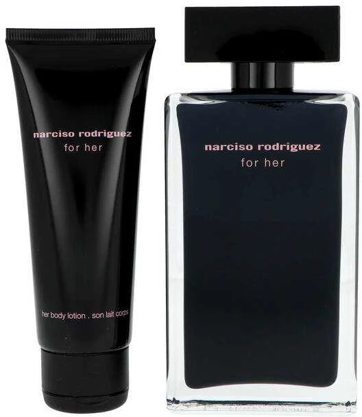 Kvepalų rinkinys Narciso Rodriguez For Her (100 ml EDT + Kūno losjonas 75ml)