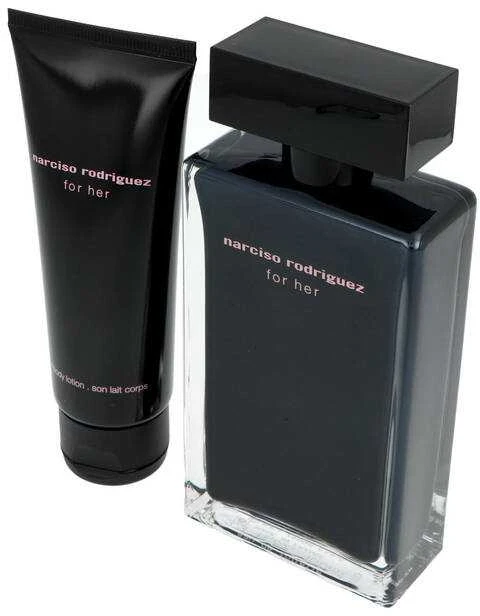 Kvepalų rinkinys Narciso Rodriguez For Her (100 ml EDT + Kūno losjonas 75ml)