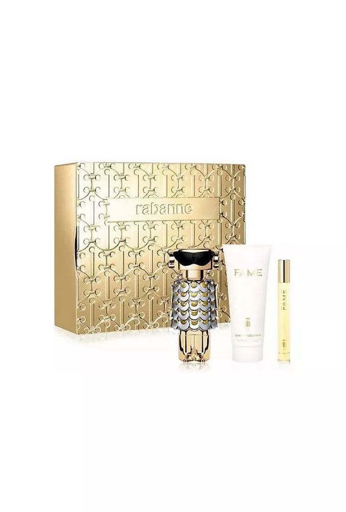 Paco Rabanne Fame rinkinys moterims (EDP, 80 ml + kūno losjonas, 100 ml + EDP, 10 ml)