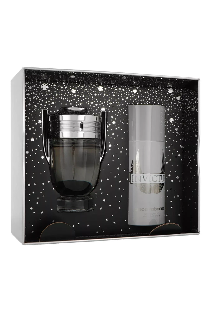 Paco Rabanne Invictus rinkinys vyrams (EDT, 100 ml + dezodorantas, 150 ml)
