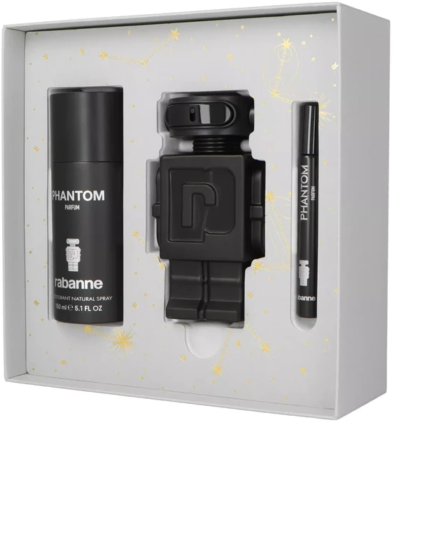 Paco Rabanne Rabanne Phantom parfuminis vanduo purškiklis, 100 ml rinkinys 3 vnt.
