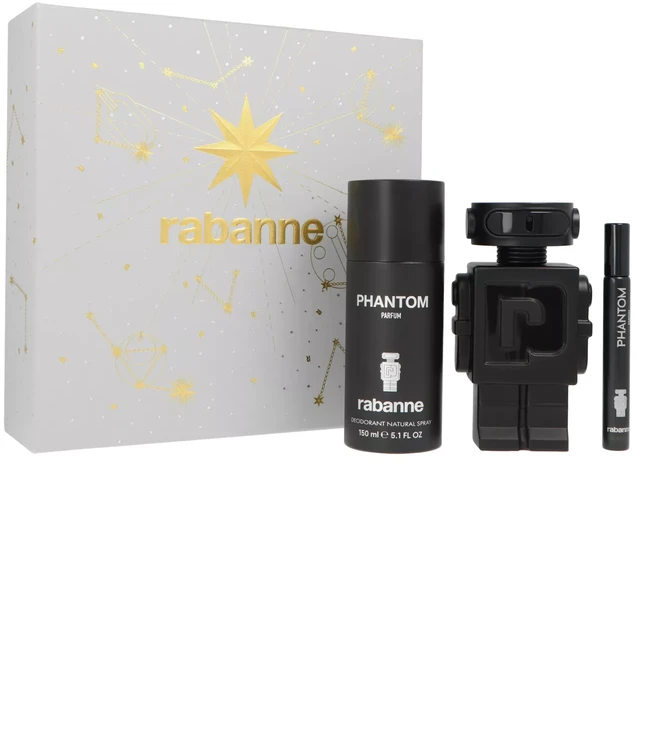 Paco Rabanne Rabanne Phantom parfuminis vanduo purškiklis, 100 ml rinkinys 3 vnt.