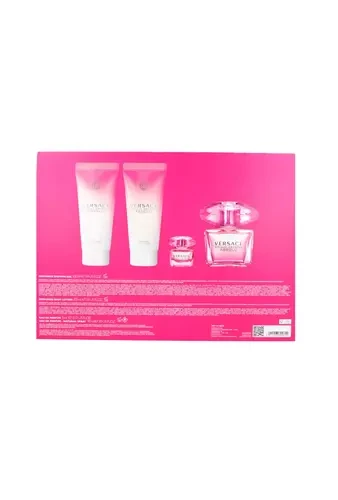 Versace Bright Crystal Absolu EDP rinkinys moterims (EDP, 90 ml + parfumuota dušo želė, 100 ml + EDP, 5 ml + parfumuotas kūno losjonas, 100 ml)