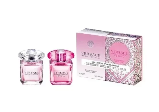 Kvepalų rinkinys moterims Versace Bright Crystal EDT, 30ml + Versace Bright Crystal Absolu EDP, 30ml
