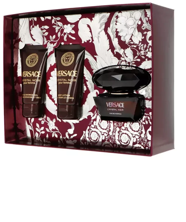 Set Versace Crystal Noir EDP 50ml + Losjonas kūnui 50ml + Dušo želė 50ml