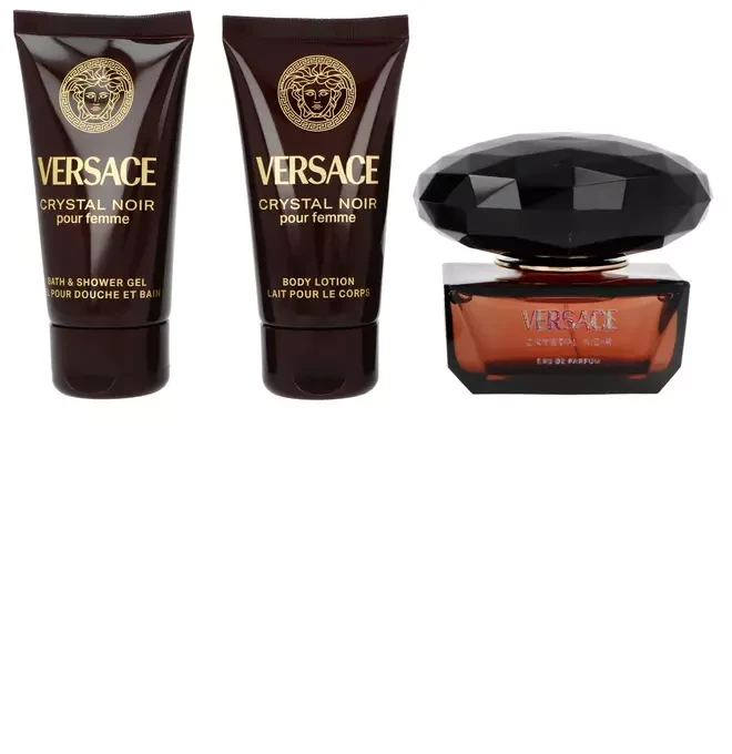 Set Versace Crystal Noir EDP 50ml + Losjonas kūnui 50ml + Dušo želė 50ml