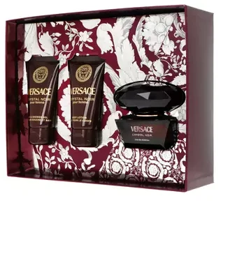 Set Versace Crystal Noir EDP 50ml + Losjonas kūnui 50ml + Dušo želė 50ml