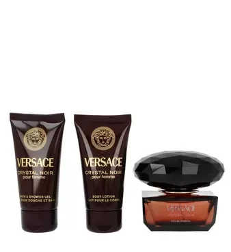 Set Versace Crystal Noir EDP 50ml + Losjonas kūnui 50ml + Dušo želė 50ml