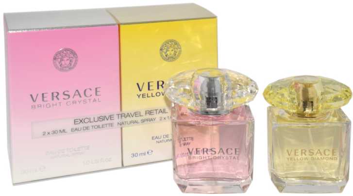 Kvepalų rinkinys moterims Versace Bright Crystal EDT, 30ml + Versace Yellow Diamond EDT, 30ml