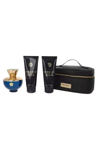 Kvepalų rinkinys moterims Versace Dylan Blue Pour Femme (EDP, 100 ml + kūno losjonas, 100 ml + dušo želė, 100 ml)