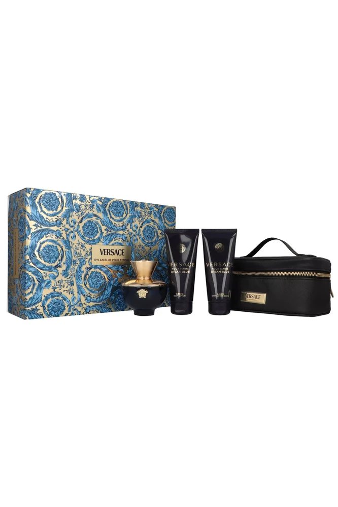 Kvepalų rinkinys moterims Versace Dylan Blue Pour Femme (EDP, 100 ml + kūno losjonas, 100 ml + dušo želė, 100 ml)