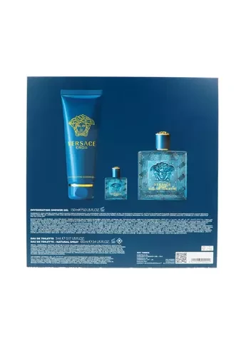 Kvepalų rinkinys vyrams Versace Eros (EDT, 100 ml + dušo želė, 150 ml + EDT, 5 ml)