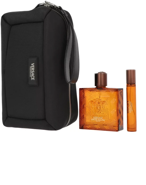 Versace Eros Najim Giftset kvepalų rinkinys vyrams (PP kvepalai, 100 ml + PP miniatiūra, 10 ml + kosmetinė)