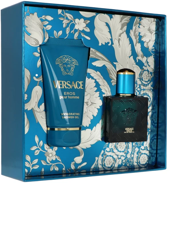 Versace Eros Giftset kvepalų rinkinys vyrams (EDT, 30 ml + dušo želė, 50 ml)