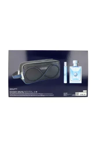 Versace Pour Homme EDT rinkinys vyrams (EDT 100 ml + EDT 10 ml + Kosmetinis krepšelis)