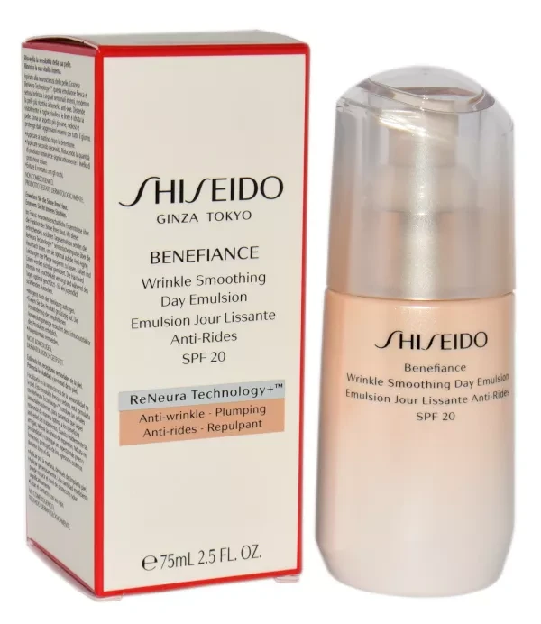 Shiseido Benefiance priešraukšlinė dieninė emulsija Spf20, 75 ml