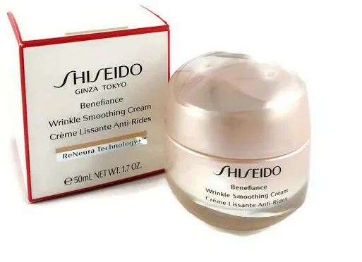 Shiseido Benefiance Wrinkle Smoothing Cream veido kremas nuo raukšlių, 50 ml