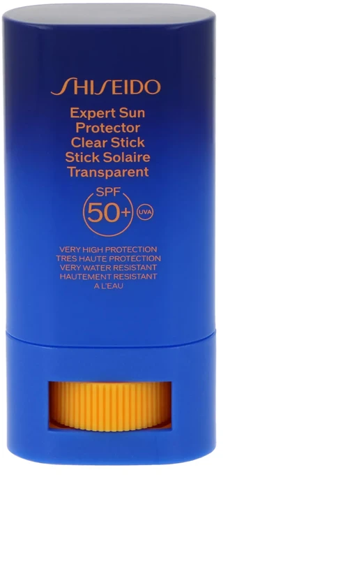 Shiseido Expert Sun Protector Clear Stick SPF 50+ apsauginis pieštukinis kremas nuo saulės sausai, riebiai, normaliai odai, 20 g