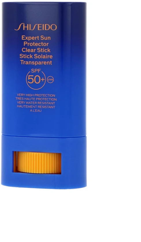 Shiseido Expert Sun Protector Clear Stick SPF 50+ apsauginis pieštukinis kremas nuo saulės sausai, riebiai, normaliai odai, 20 g