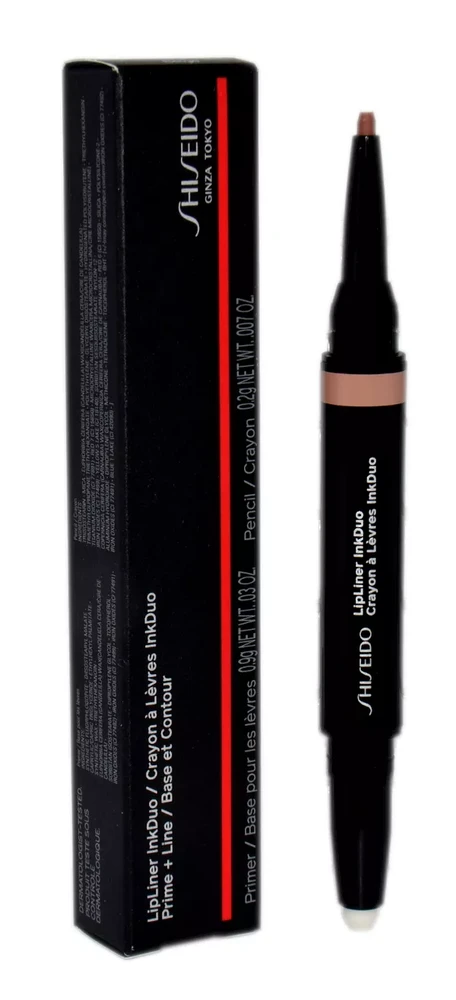 Shiseido Lūpų kontūro pieštukas InkDuo, 1,1 g, Spalva: 02 Beige